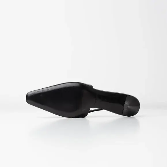 Saint Laurent Women's 24 Slingback Kitten Heel Pumps - Picture 6 of 8